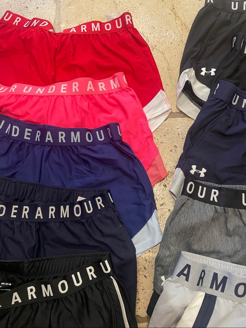 TEN PAIRS! Under Armour Women's Athletic Shorts-loose fit size Medium - Picture 2 of 6